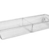 Two Compartment Removable Divider Clear Meat Pan (MPIH)