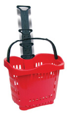 photo of Rolling Shopping Baskets with telescoping handle