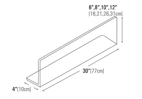 dimensions of Custom L shaped meat divider