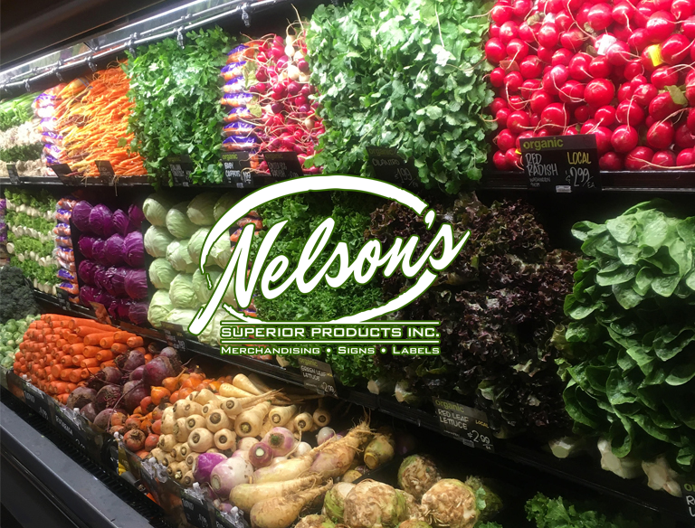 Nelsons superior p[roducts for grocery stores and supermarket displays