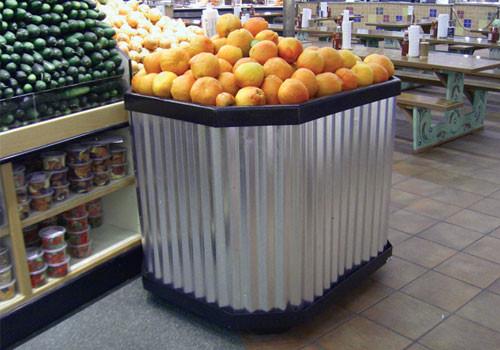 Corrugated-Galvanized-Steel-Bin-Sleeve-BLW-COR for grocery stores and supermarkets